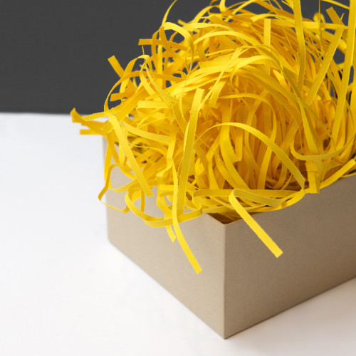 Color Shredded Crinkle Paper - Yellow