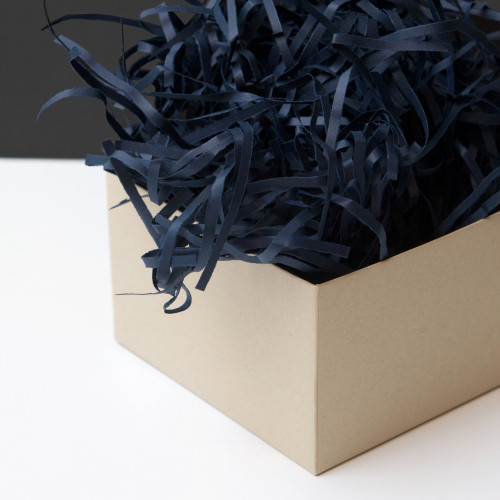 Color Shredded Crinkle Paper - Dark Blue